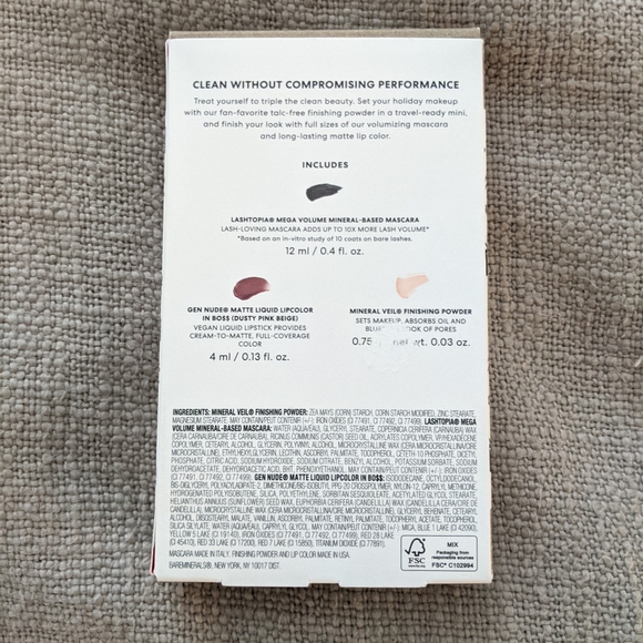 NWT bareMinerals Mascara Lip & Powder Trio - Picture 6 of 7